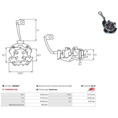 AS-PL Halter, Kohleb&uuml;rsten AS SBH0067