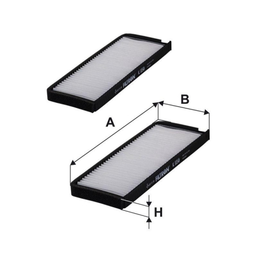 FILTRON Filter, Innenraumluft K 1158-2x