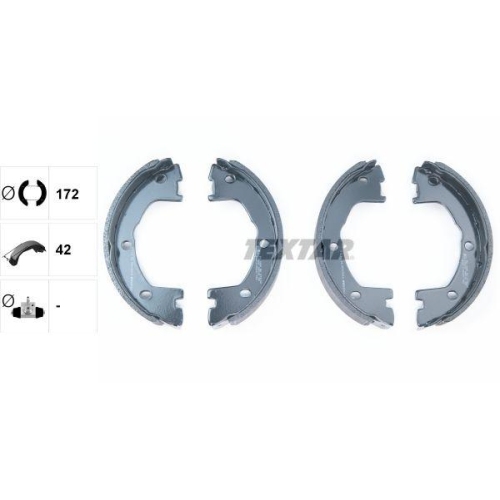 TEXTAR Bremsbackensatz, Feststellbremse 91081400