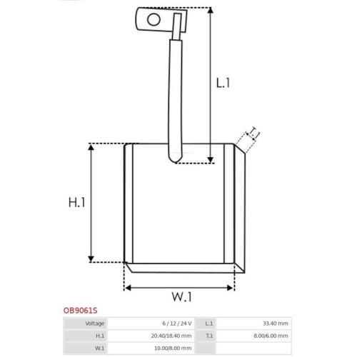 AS-PL Kohleb&uuml;rste, Generator Brandneu AS-PL