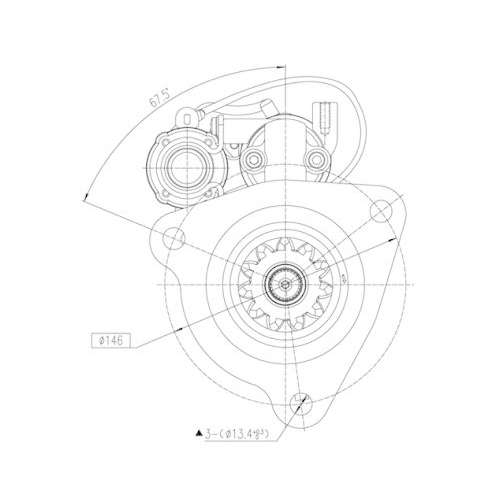 BOM-Prestolite Starter M90R3547SE
