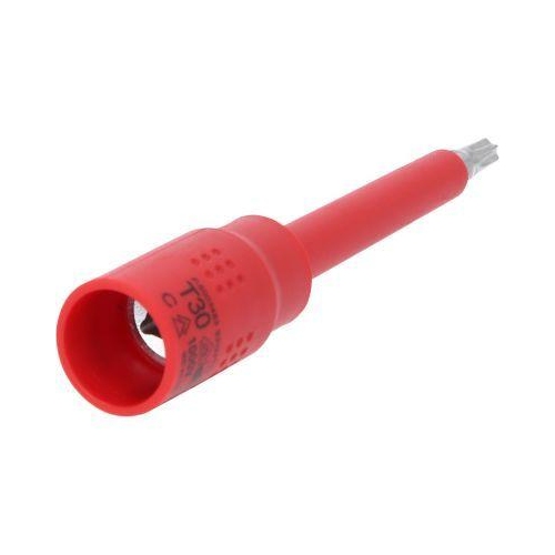 3/8 Zoll Isolierte Bit-Stecknuss Torx, T30, 122mm KS TOOLS 118.3825