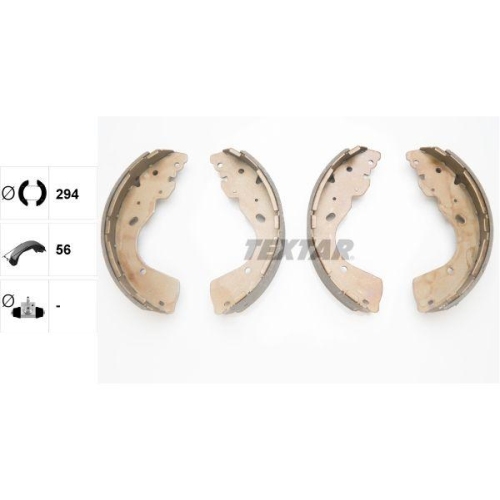 TEXTAR Bremsbackensatz 91081800