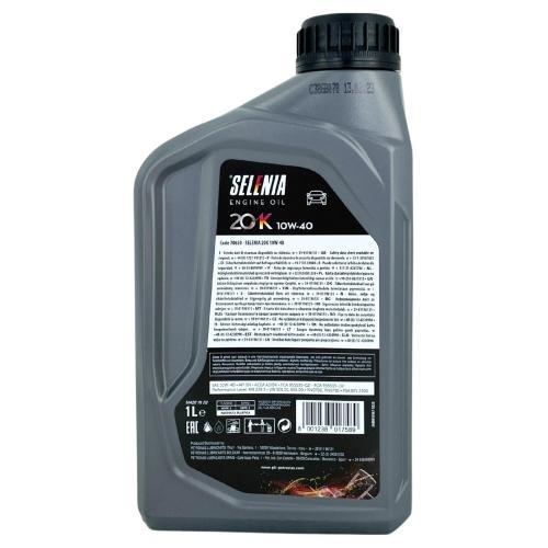Motor&ouml;l Motoren&ouml;l SELENIA 20K 10W-40 PETRONAS - 4 Liter Flasche 70830RY1EU