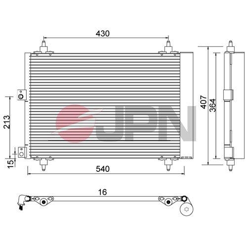 JPN Kondensator, Klimaanlage 60C9089-JPN