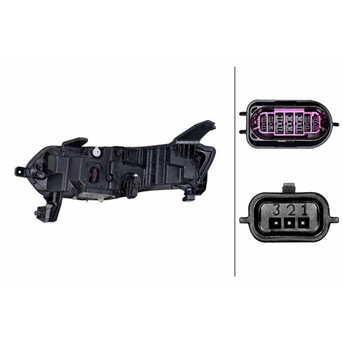 HELLA Hauptscheinwerfer 1EX 015 142-821