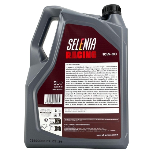 Motor&ouml;l Motoren&ouml;l SELENIA RACING 10W-60, 5 Liter 70865M12EU