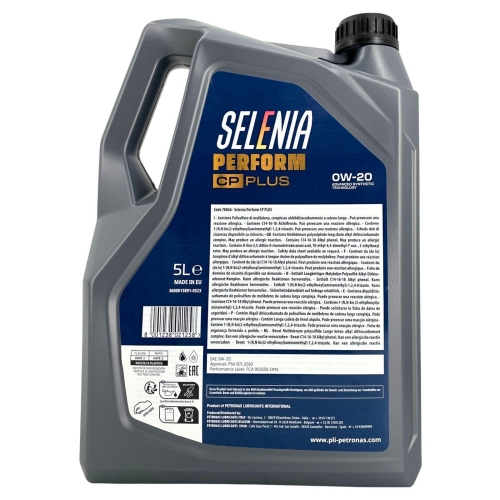 Motor&ouml;l Motoren&ouml;l SELENIA PERFORM 0W-20, 5 Liter 70866M12EU