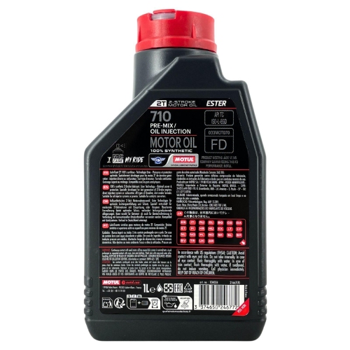 Motor&ouml;l Motoren&ouml;l Motul 710 2T vollsynthetisch 1 Liter 1L 104034