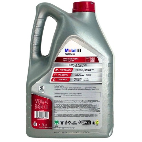 Motor&ouml;l Motoren&ouml;l Mobil 1 C40 GT 0W-40 Porsche C40 GT 5 Liter Kanister 157843