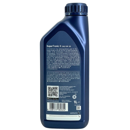 Aral Motor&ouml;l Motoren&ouml;l Super Tronic K 5W-30 A9I - 1 Liter Flasche 15F475