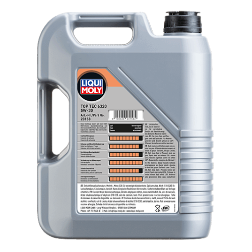 Motor&ouml;l Motoren&ouml;l LIQUI MOLY Top Tec 6320 5W-30 - 9 Liter 9L 23158+4X23157