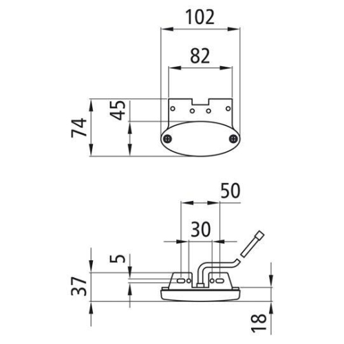 Flatpoint II LED, 12 V, SML, 0,50 m, DC, 90 Grad Winkel (C) Suer 127552605