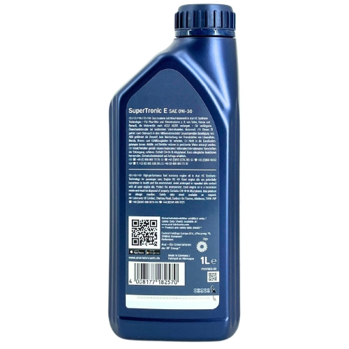 Aral Motor&ouml;l Motoren&ouml;l SuperTronic E 0W-30 1 Liter Flasche 15F481
