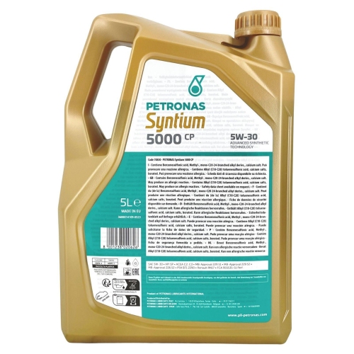 Motor&ouml;l Motoren&ouml;l SYNTIUM 5000 CP 5W-30, 5-Liter Kanister PETRONAS 70830M12EU