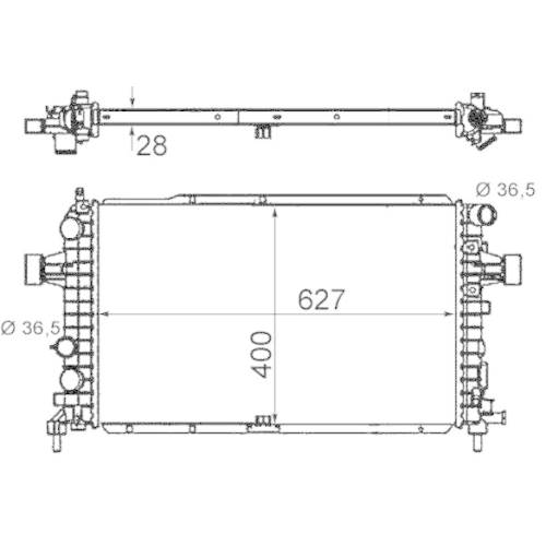 MAHLE K&uuml;hler, Motork&uuml;hlung BEHR *** PREMIUM LINE *** CR 1856 000P