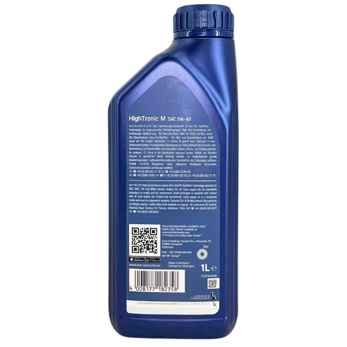 Aral Motor&ouml;l Motoren&ouml;l HighTronic M 5W-40 1 Liter Falsche 15F48C