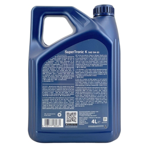 Aral Motor&ouml;l Motoren&ouml;l SuperTronic K 5W-30 4 Liter Kanister 15F476