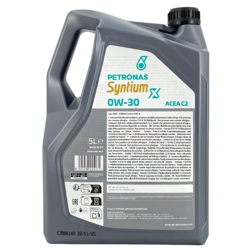 Motor&ouml;l Motoren&ouml;l Petronas Syntium X 0W-30 C2 - 5 Liter Kanister 70981M12EU