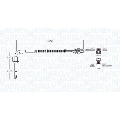 MAGNETI MARELLI Sensor, Abgastemperatur 172000091010