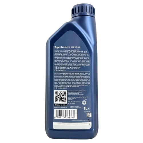 Aral Motor&ouml;l Motoren&ouml;l SuperTronic G 0W-40 1 Liter 15F45D