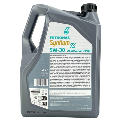 Motor&ouml;l Motoren&ouml;l Petronas Syntium X 5W-30 C2 C3 - 5 Liter Kanister 70982M12EU