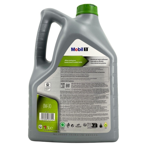 Motor&ouml;l Mobil 1 ESP 0W-30 MB 229.31/51/52 VW 504/507.00 Porsche 5 Liter 157749