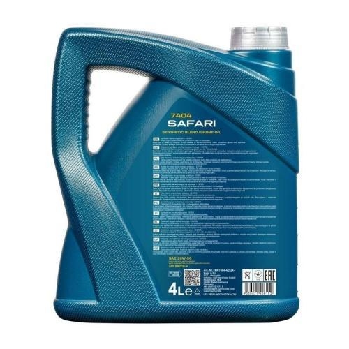 Motor&ouml;l Motoren&ouml;l Mannol Safari 20W-50 4 Liter Kanister MN7404-4