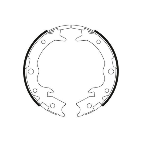 TRW Bremsbackensatz, Feststellbremse GS8697