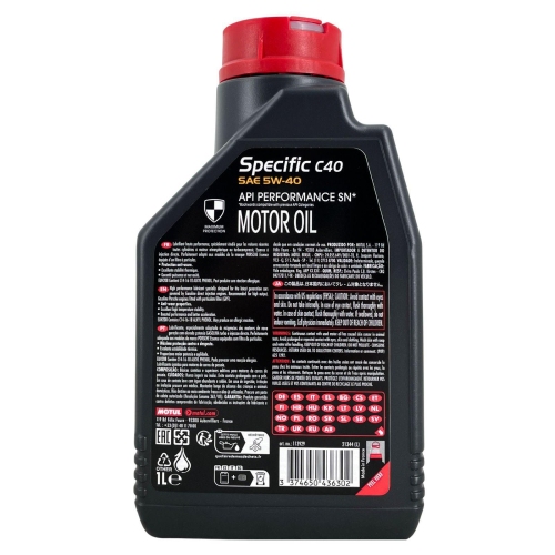 Motor&ouml;l MOTUL SPECIFIC C40 5W-40 1 Liter PORSCHE C 40 Benzin A1 113929