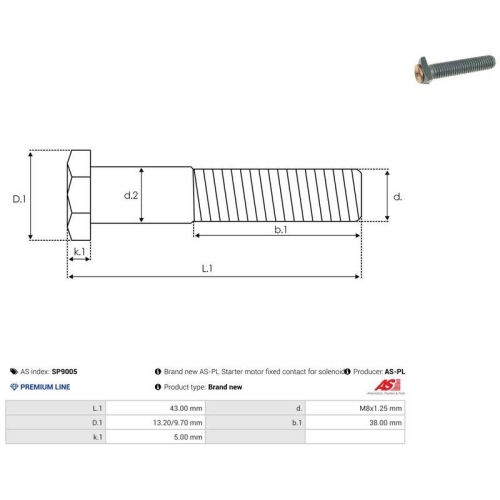 AS-PL Reparatursatz, Starter AS SP9005