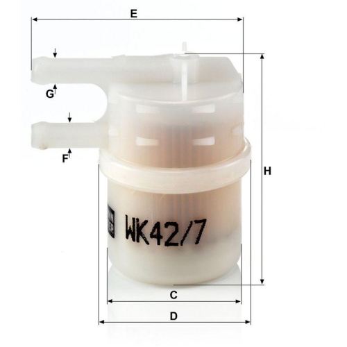 MANN-FILTER Kraftstofffilter WK 42/7