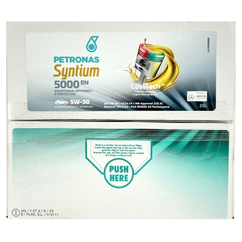 Motor&ouml;l Motoren&ouml;l SYNTIUM 5000 RN 5W-30, 5 Liter Karton PETRONAS 70543RY1EU