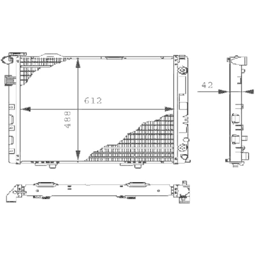 MAHLE Kühler, Motorkühlung BEHR *** PREMIUM LINE *** CR 241 000P