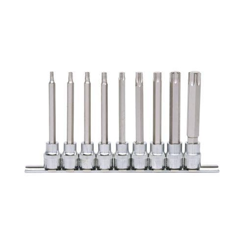 3/8 Zoll CHROMEplus Bit-Stecknuss-Satz Torx, lang, 9-tlg T20-T60 KS TOOLS