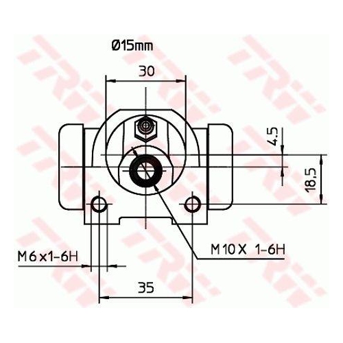 TRW Radbremszylinder BWB104