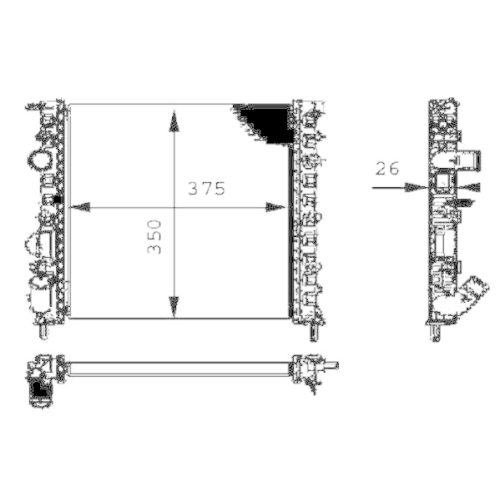 MAHLE K&uuml;hler, Motork&uuml;hlung BEHR CR 308 000S