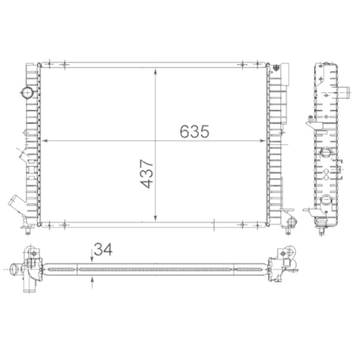 MAHLE K&uuml;hler, Motork&uuml;hlung BEHR *** PREMIUM LINE *** CR 312 000P