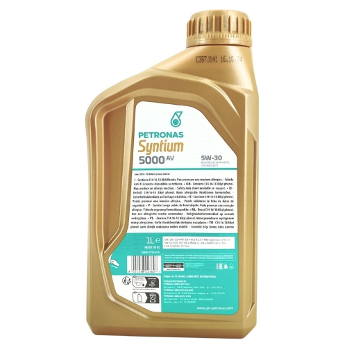 Motor&ouml;l Motoren&ouml;l SYNTIUM 5000 AV 5W-30 PETRONAS LUBRICANTS 1 Liter 70950E18EU