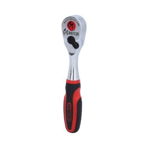 KS Tools 1/4 Zoll Chrom-Vandium-Stahl Umschaltknarre 125 mm 935.1490