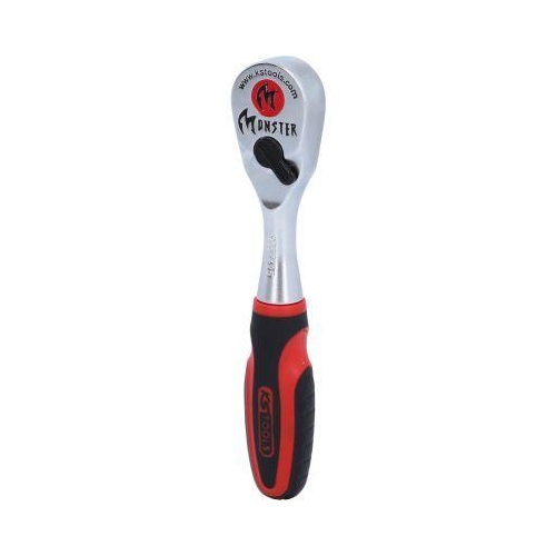 KS Tools 1/4 Zoll Chrom-Vandium-Stahl Umschaltknarre 125 mm 935.1495