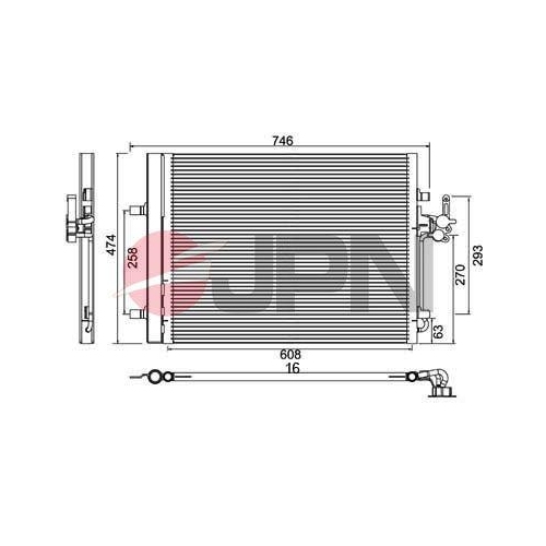 JPN Kondensator, Klimaanlage 60C9096-JPN