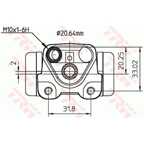 TRW Radbremszylinder BWF291