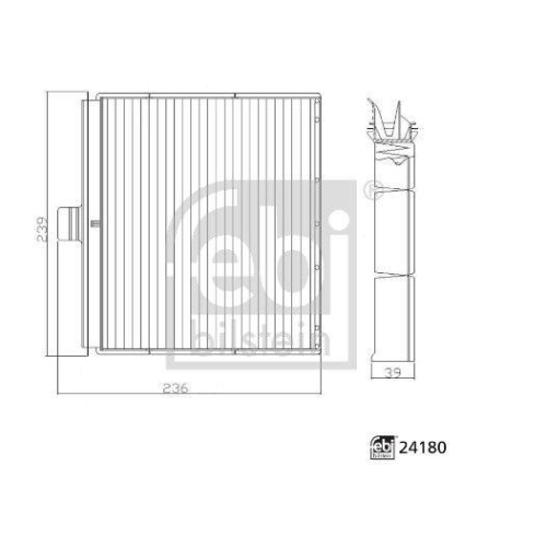 FEBI BILSTEIN Filter, Innenraumluft 24180