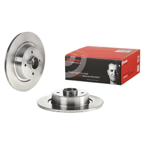 BREMBO Bremsscheibe PRIME LINE - With Bearing Kit 08.B650.17