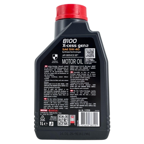MOTUL Motor&ouml;l 8100 X-CESS GEN2 5W-40 112350