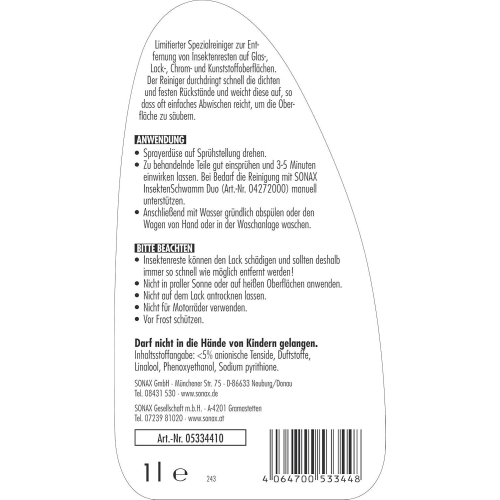 Sonax Insektenentferner Sonderedition 05334410 - 1 Liter
