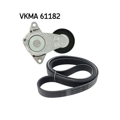 SKF Keilrippenriemensatz VKMA 61182
