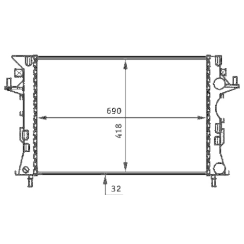 MAHLE K&uuml;hler, Motork&uuml;hlung BEHR *** PREMIUM LINE *** CR 461 000P