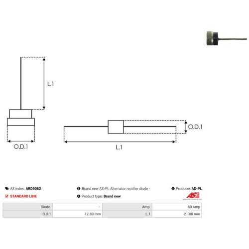 AS-PL Gleichrichter, Generator AS ARD9063